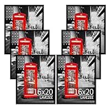 Amazing Roo 16x20 Picture Frame Sets of 6, Black Poster Frames 16 by 20 Inch for Wall Pictures