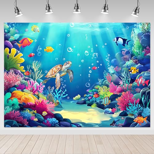Fondo Fotográfico Mocsicka 7x5ft Bajo el Mar miniatura 1