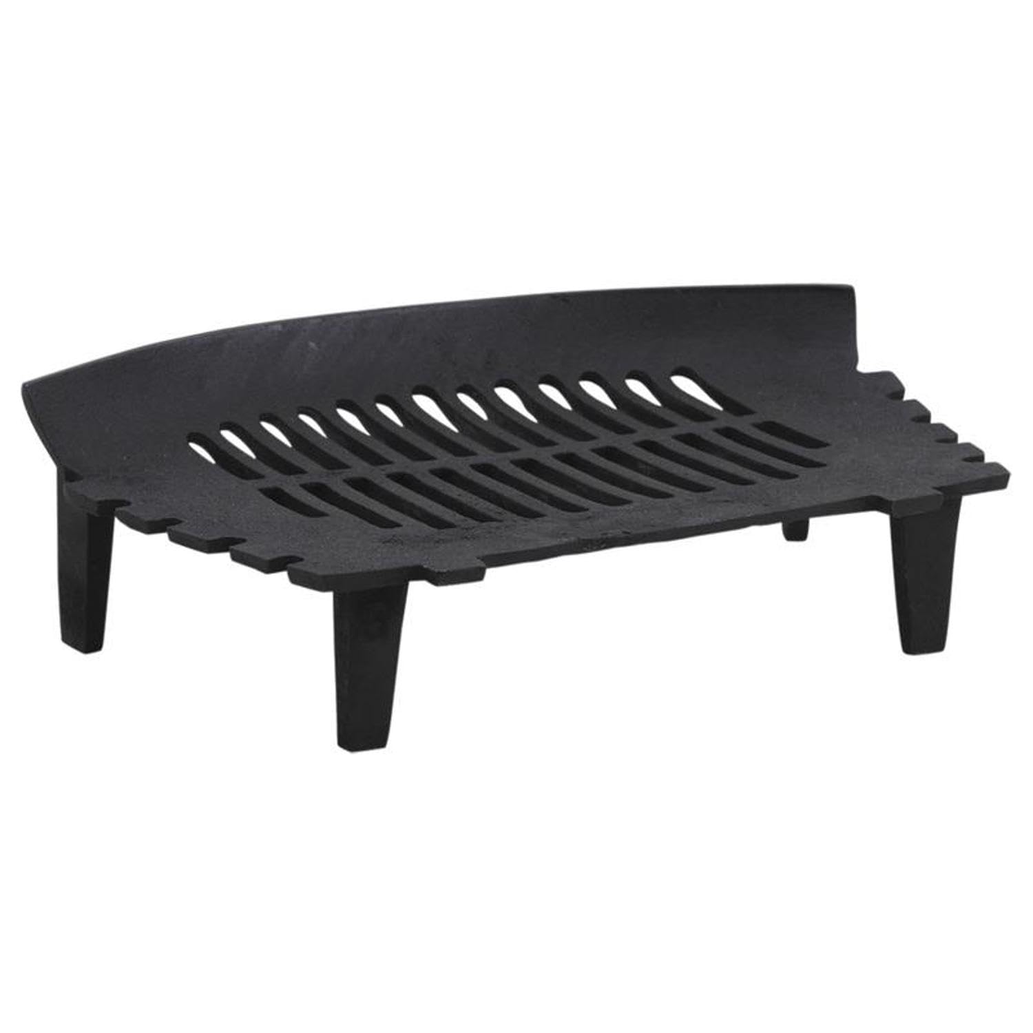 AUBRY GASPARD - Grille de Cheminée en Fonte - Noir - Sur Pieds - Dimensions 40 x 24 x Hauteur 11 cm - Idéale pour l"Entretien du Feu - Robuste - Entretien Facile après Refroidissement