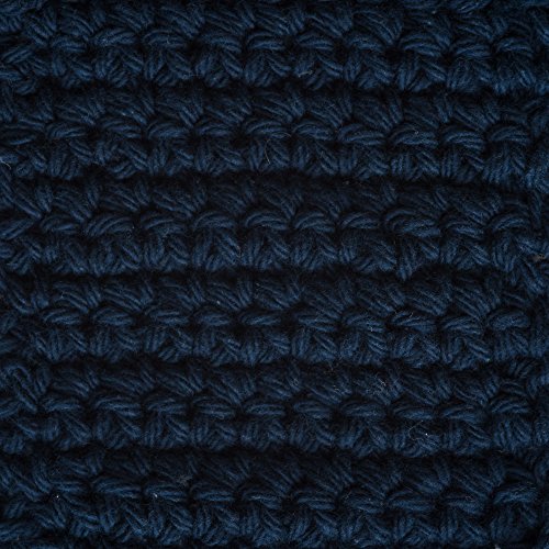 Image of Lily Sugar 'N Cream Super Size Solid Yarn, 4oz, Gauge 4 Medium, 100% Cotton - Bright Navy - Machine Wash & Dry