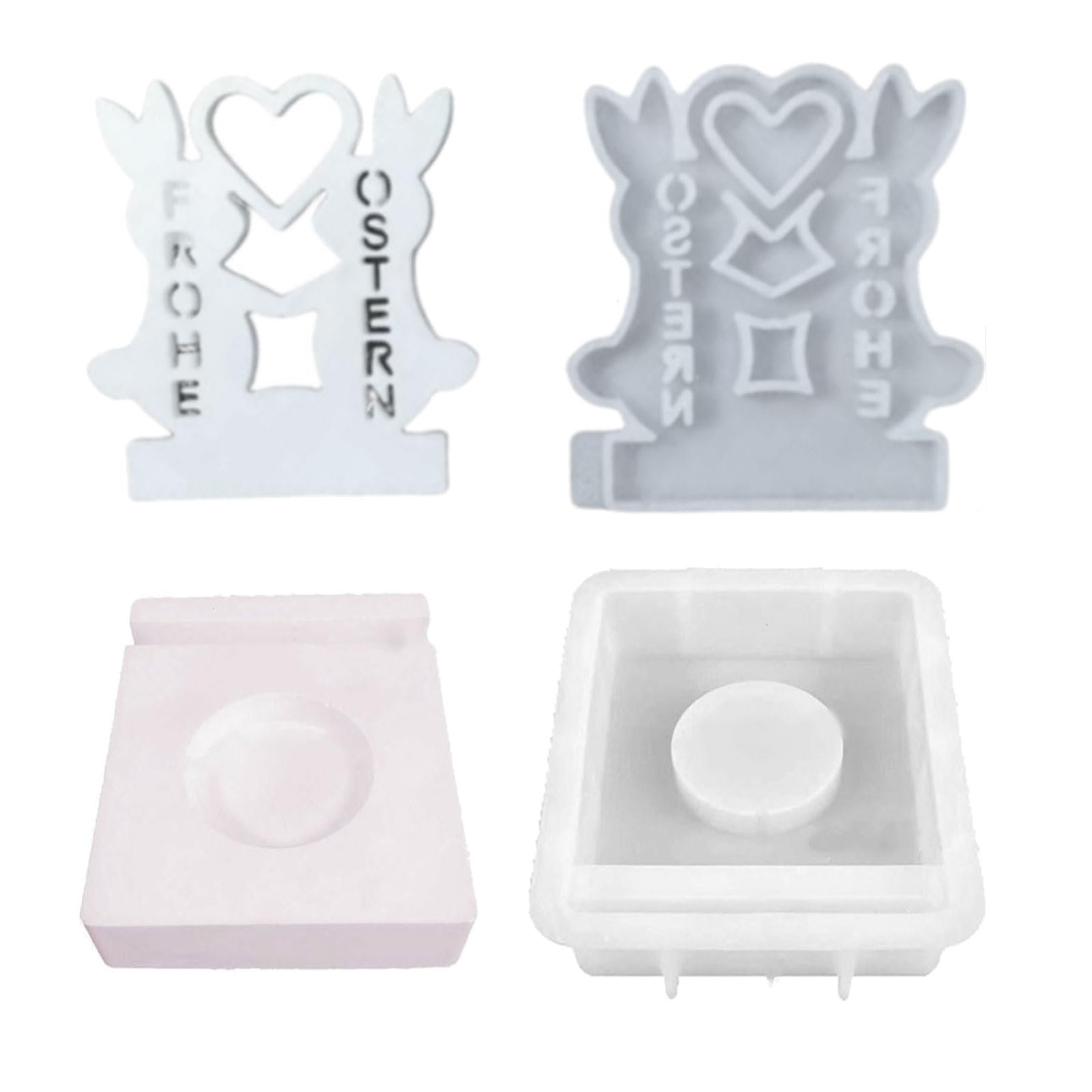 HZBB House Holder Concrete Gypsum Molds Silicone Candlesticks Resin Molds Home Decorations Craft Silicone for Baking