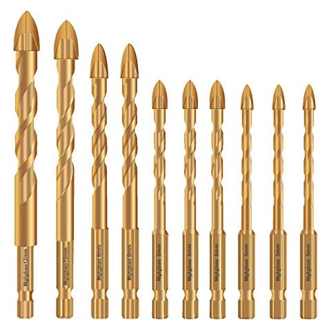 Mgtgbao 10PC Masonry Drill Bit Set Cover