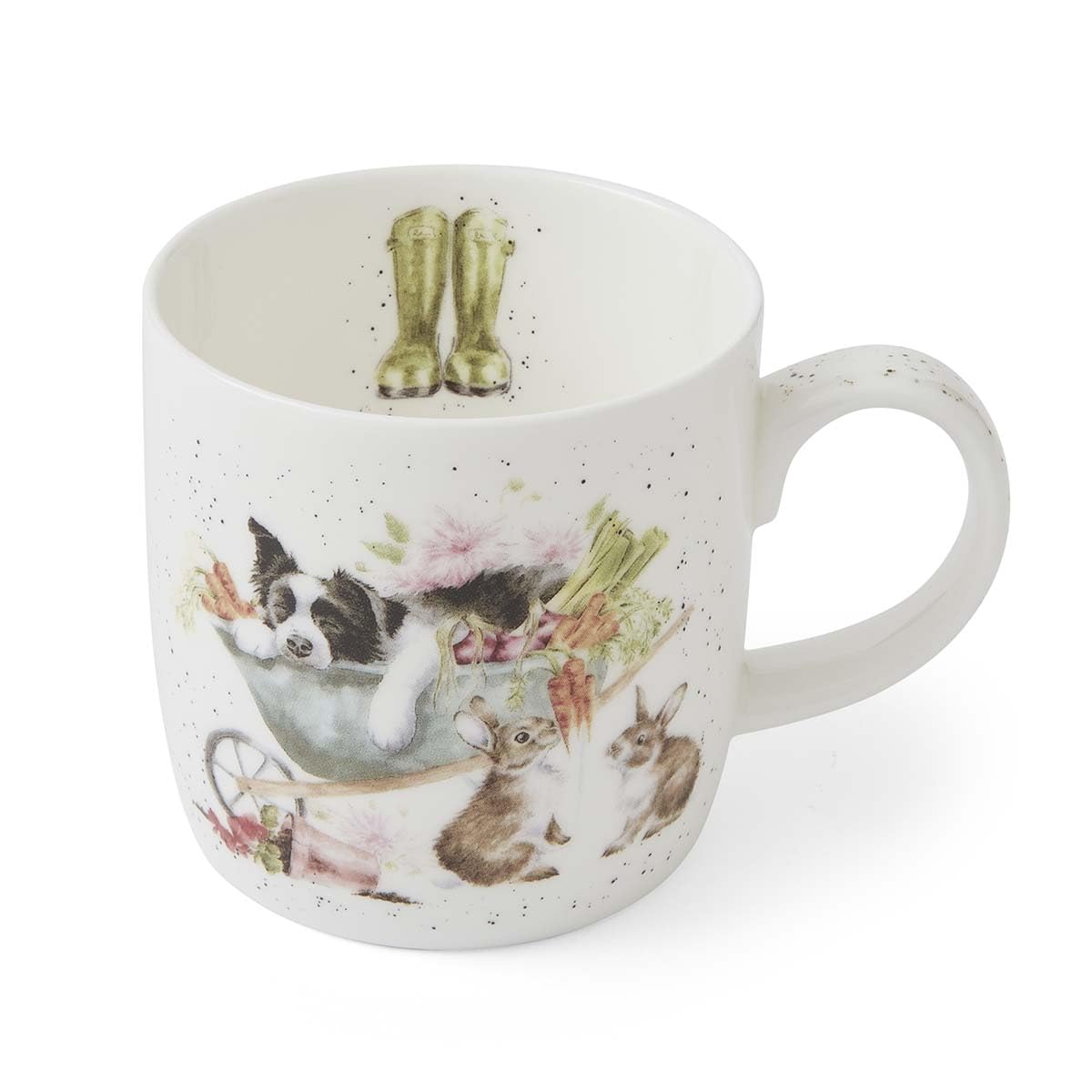 Royal Worcester x Wrendale Designs Coffee Mug, Fine Bone China White Mug with Handle, Dishwasher & Microwave Safe