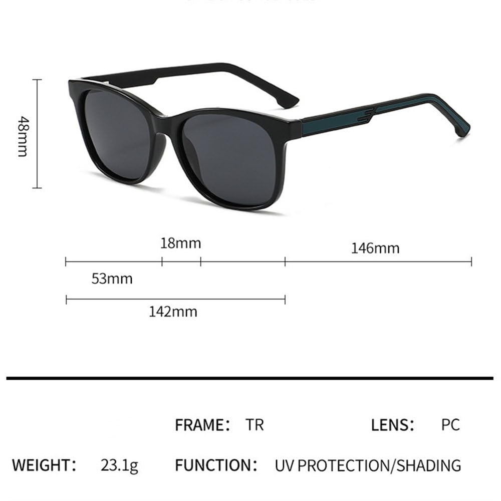 Stylowe, ultralekkie okulary przeciwsłoneczne TR z polaryzacją dla mężczyzn, do uprawiania sportów na świeżym powietrzu, podróżowania, jazdy samochodem, okulary przeciwsłoneczne z ochroną UV