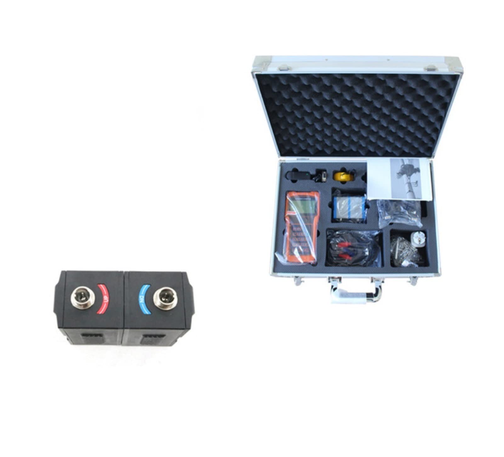 CUDTAPI Digital Turbine Flowmeter TUF-2000H Digital Ultrasonic Flowmeter Flow Meter With Standard Transducer TM-1 Measuring Range DN50-700mm(Battery mirror 1)