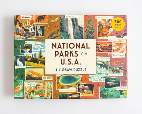 National Parks of the USA A Jigsaw Puzzle: 500 Piece Puzzle, Earthtones, 37 × 47.5 cm / 14.5 × 18.75 in - Image 2