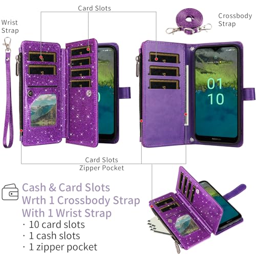 Coque Nokia C110 Asuwish Violet SFC30 US Housse Antichoc Flexible - 2