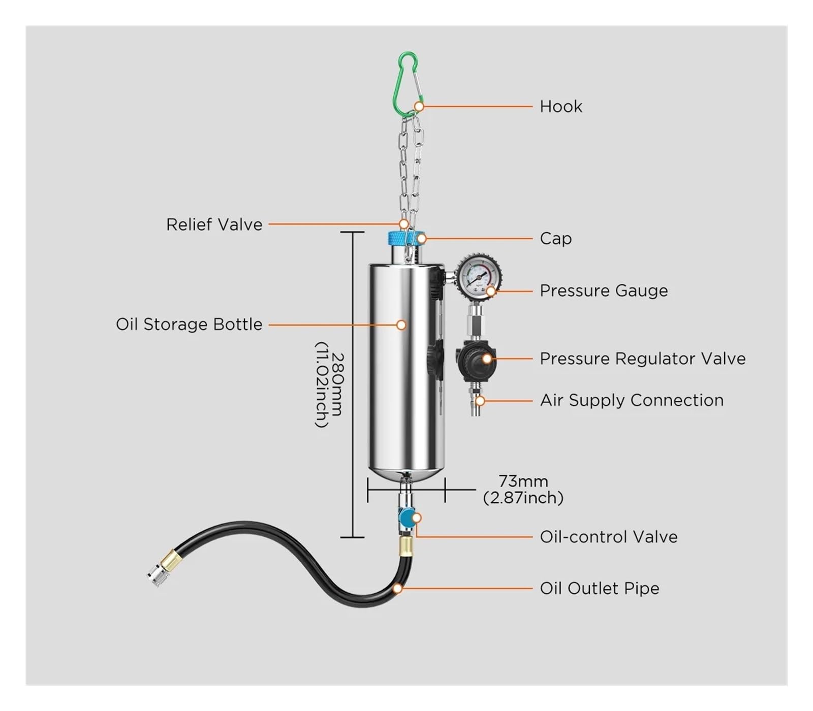Limpiador de inyectores de Combustible for automóvil AUTOOL C80, comprobador de inyectores, Herramienta de Lavado sin Desmontar, Compatible con Gasolina, Herramienta de Lavado y Limpiador diésel