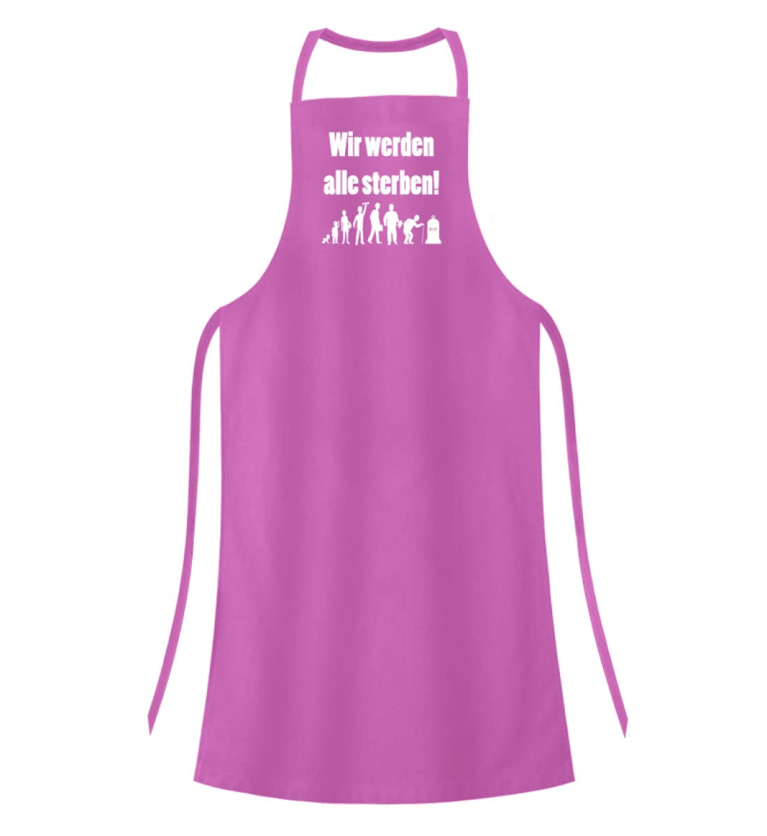 In termini generici, moriremo tutti! - Grembiule da barbecue di alta qualità. Pink One Size