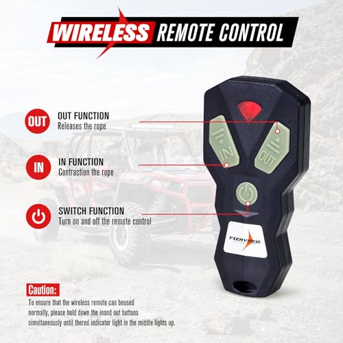 Winche eléctrico 5500 LBS con cable de acero y cuerda sintética 12 V miniatura 5