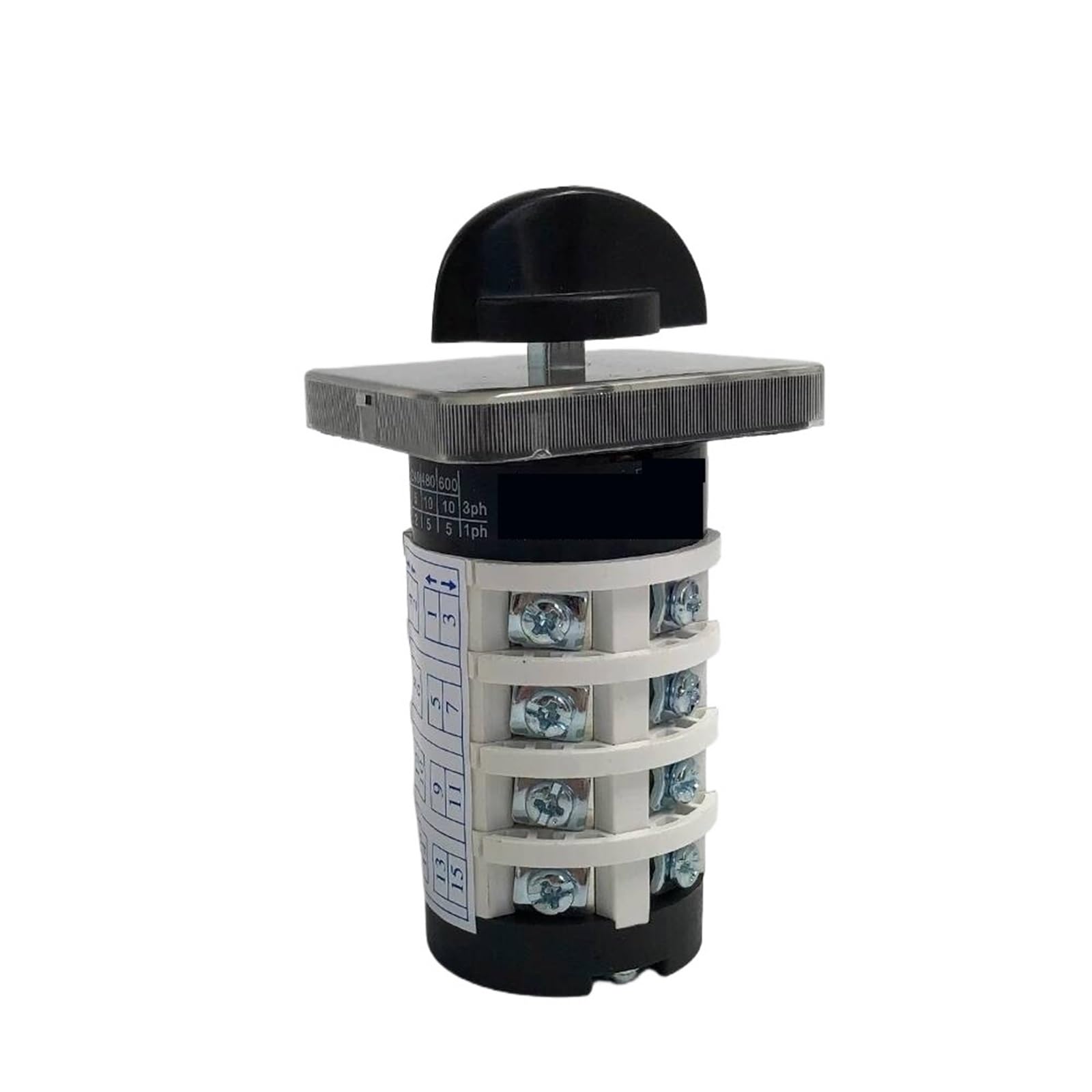 BKGWCSOR Cam Switch YMZ12-20/4 Electrical 0-8 Positions Silver Latching 20A 690V 4 Poles Control Rotary Changeover Interuptor Switches