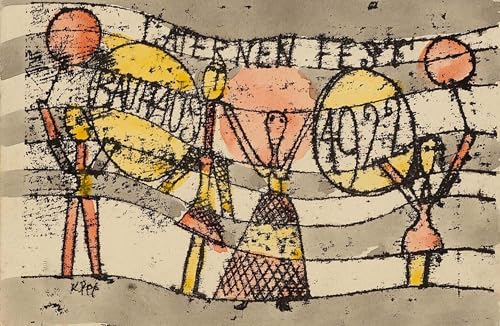 Tableau déco Bauhaus Paul Klee toile murale grand format 60x90