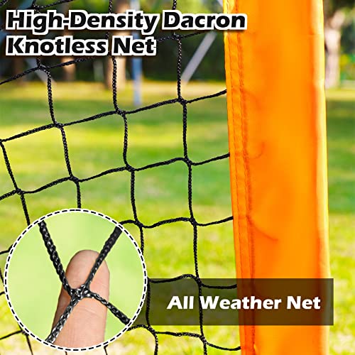 Image of Happy Jump Kids Backyard Soccer Goals 7x5 & 5x3.6 FT, Portable Outdoor Play | For Kids Ages 6-14 Backyard Play, Weatherproof Net Steel Frame, Quick Setup Sturdy for All Weather Outdoor Training