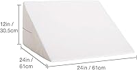 Vista 5 de DMI Almohada de cuña de cama y cuña triangular con inclinación elevada para dolor de cuello, dolores de cabeza, hombros, dolor de espalda, soporte