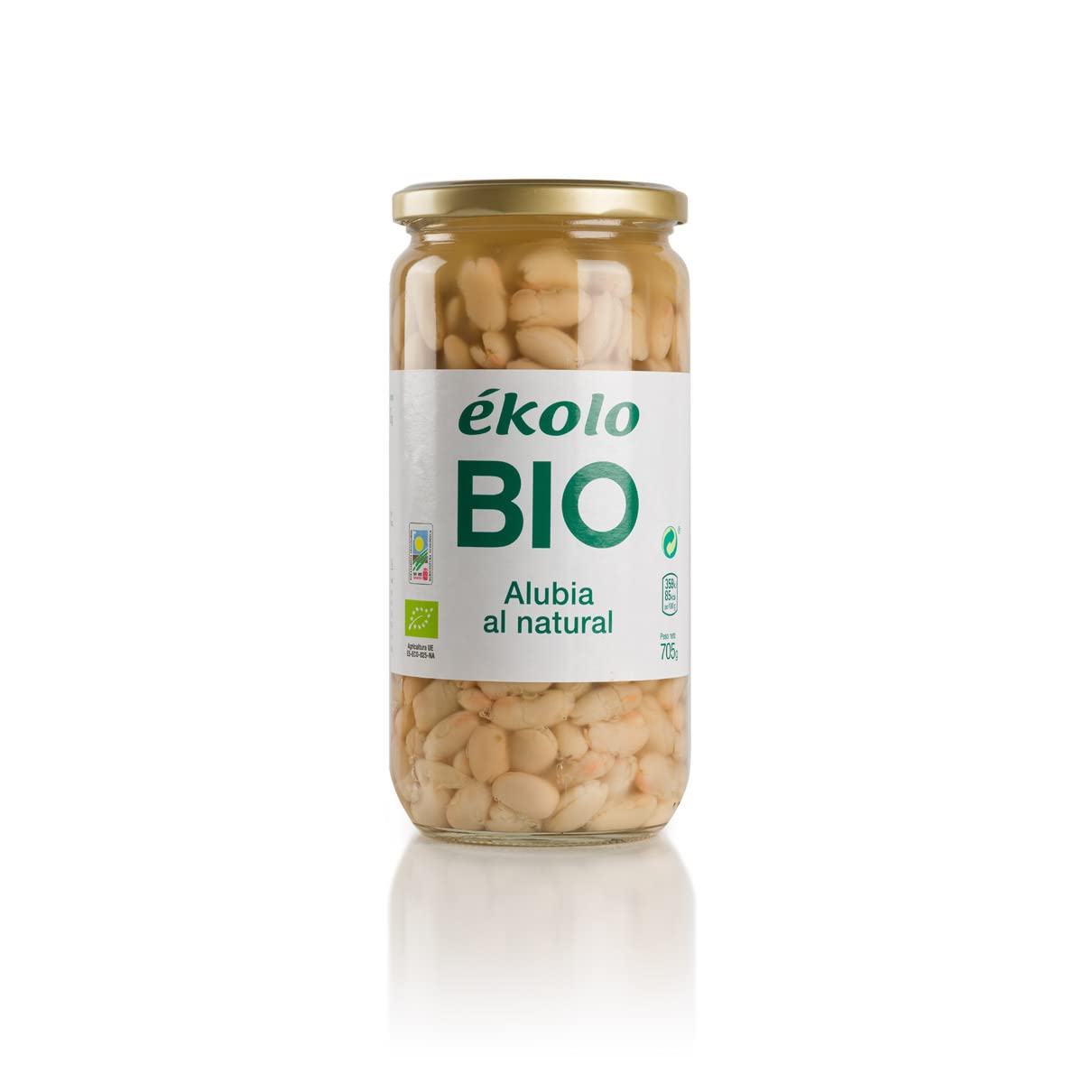 Ekolo Alubia Al Natural Bio, 6 Tarros, 705g 4230g