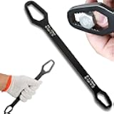 Universal Wrench Universal Adjustable Double-ended Wrench,8mm-22mm Self-Tightening lazy Wrench Repair Tools for Outdoor Riding Home Car Repair Tools, Chrome Vanadium Steel