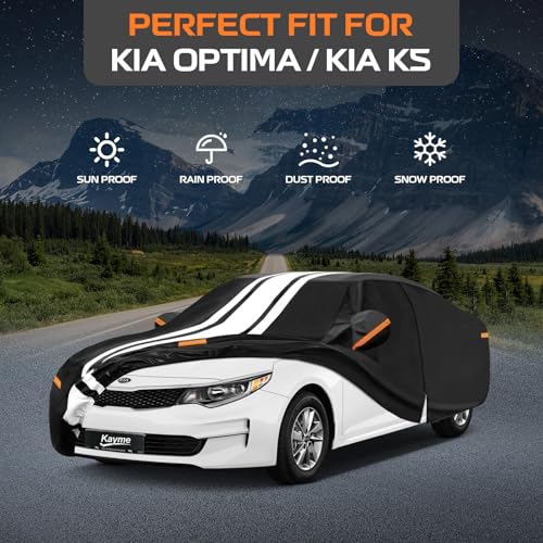 Image of Kayme Heavy Duty Car Cover Custom Fit for Kia Optima /K5(2000-2026)