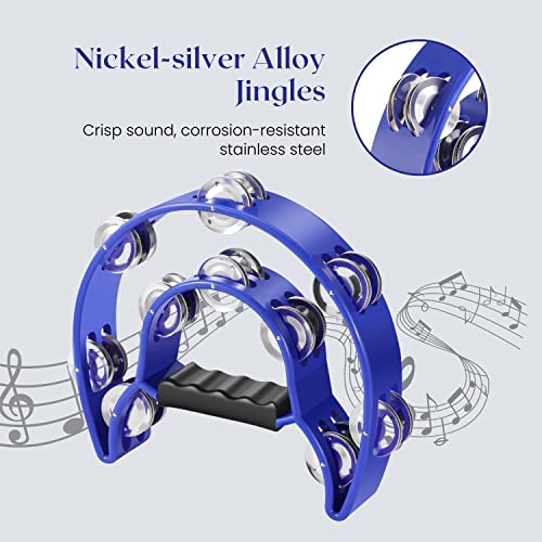 Snapklik.com : Flexzion Tambourine Metal Half Moon Musical Instruments ...