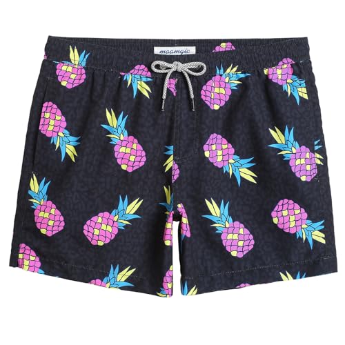 Image of maamgic Mens Swim Trunks 5 Inch with Mesh Lining, Quick Dry Mens Bathing Suit, Swim Shorts for Swimming and Beach