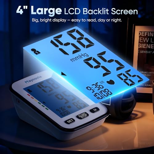 Image of Upper Arm Blood Pressure Monitor, Talking, 8.6-16.5 in Cuff | English and Spanish voice, backlit LCD, 6-level volume, 2-user memory, 120 readings, irregular heartbeat detection, home use