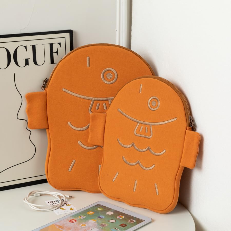 Funda Puffy Y2K Cutecore para Laptop 13 Pulgadas Naranja miniatura 4