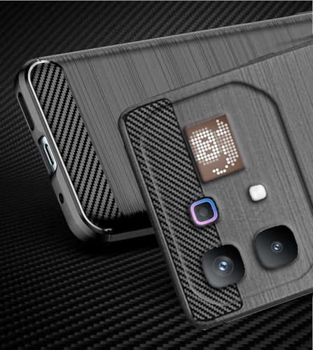 Image of Soft Flexible Hybrid Armor Back Case Compatible with Infinix Note 60 Pro 5G -Black