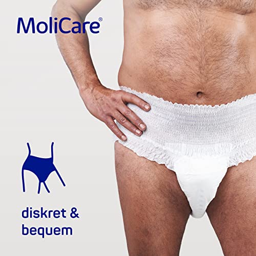 MoliCare Premium Mobile Einweghose: Diskrete Anwendung bei Inkontinenz für Frauen und Männer; 10 Tropfen, Gr. XL (130-170 cm Hüftumfang), 14 Stück