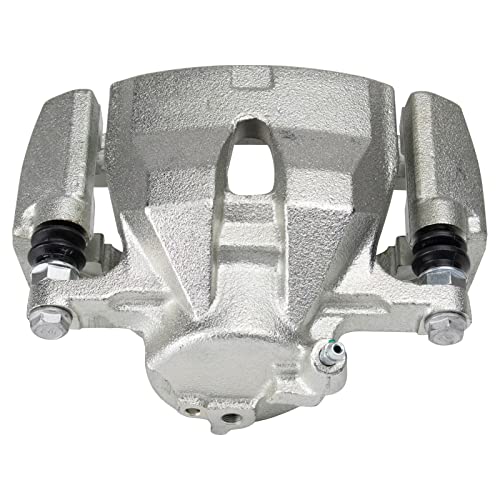 Image of TRQ Front Brake Caliper Set 2 Piece Zinc Coated Brackets for 2009-2010 Pontiac Vibe 2016 Scion iM 2011-2016 tC 2017-2018 Toyota Corolla iM 2009-2013 Matrix 2016-2020 Mirai 2006-2020 RAV4