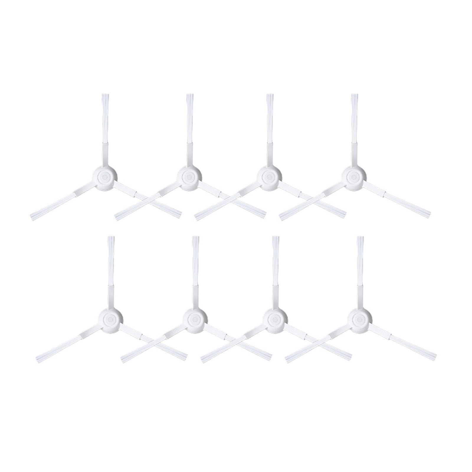 PANDIVNSKDK Compatible With Xiaomi 3C Plus S20 D106 E10C E12 E10 B112 C103 Sweeping Robot Vacuum Cleaner Triangle Side Brush Spare Parts(8pcs brush)