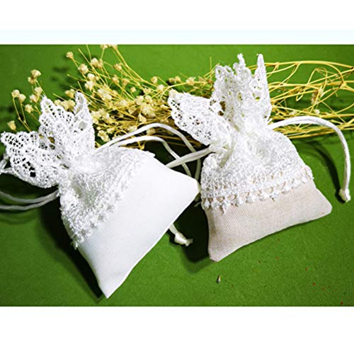 Bolsa de presente STOBOK com cordão de renda, 10 peças, sacos de presente de casamento, lembrancinha