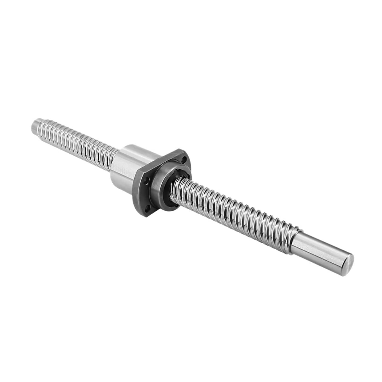 Metal Ball Screw nut end Processing Ball Screw SFE1616 1pcs Ball Screw with End Machined+ 1pcs Single Ball Nut(750mm Total L)