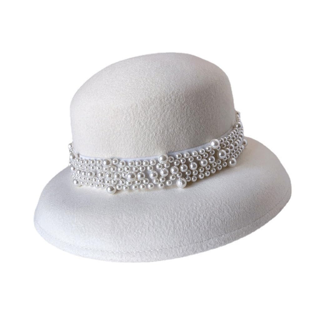 Chapeau de feutre pour enfants style cloche vintage automne hiver