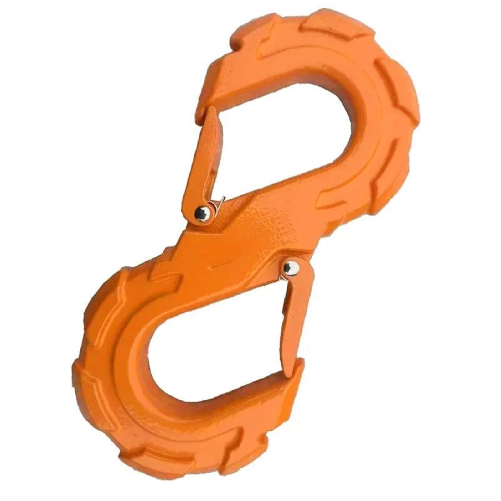 Adaptador de Enganche Barras de Remolque universales, grillete de Rescate rápido Todoterreno portátil, Gancho de Remolque Tipo S, Enganche de Remolque Soporte Remolque(Orange)