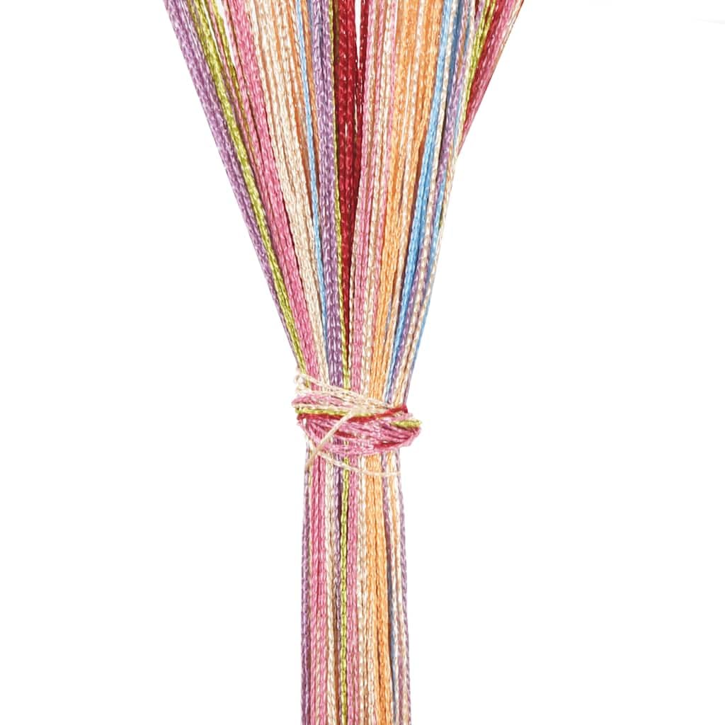 Generico Tende a Filo 2 pz Multicolore 100x250 cm,Multicolore,0.56kg,4102037