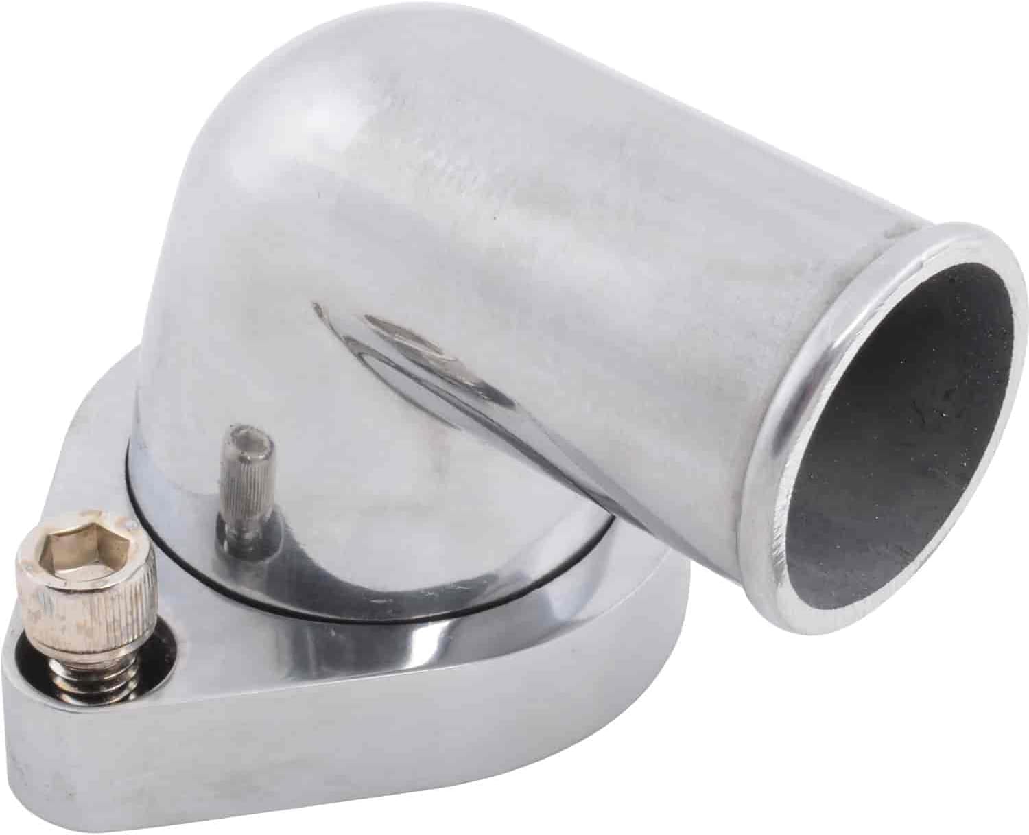 Racing Power Company R6009 90° Polished Aluminum Water Neck for Chevy V8