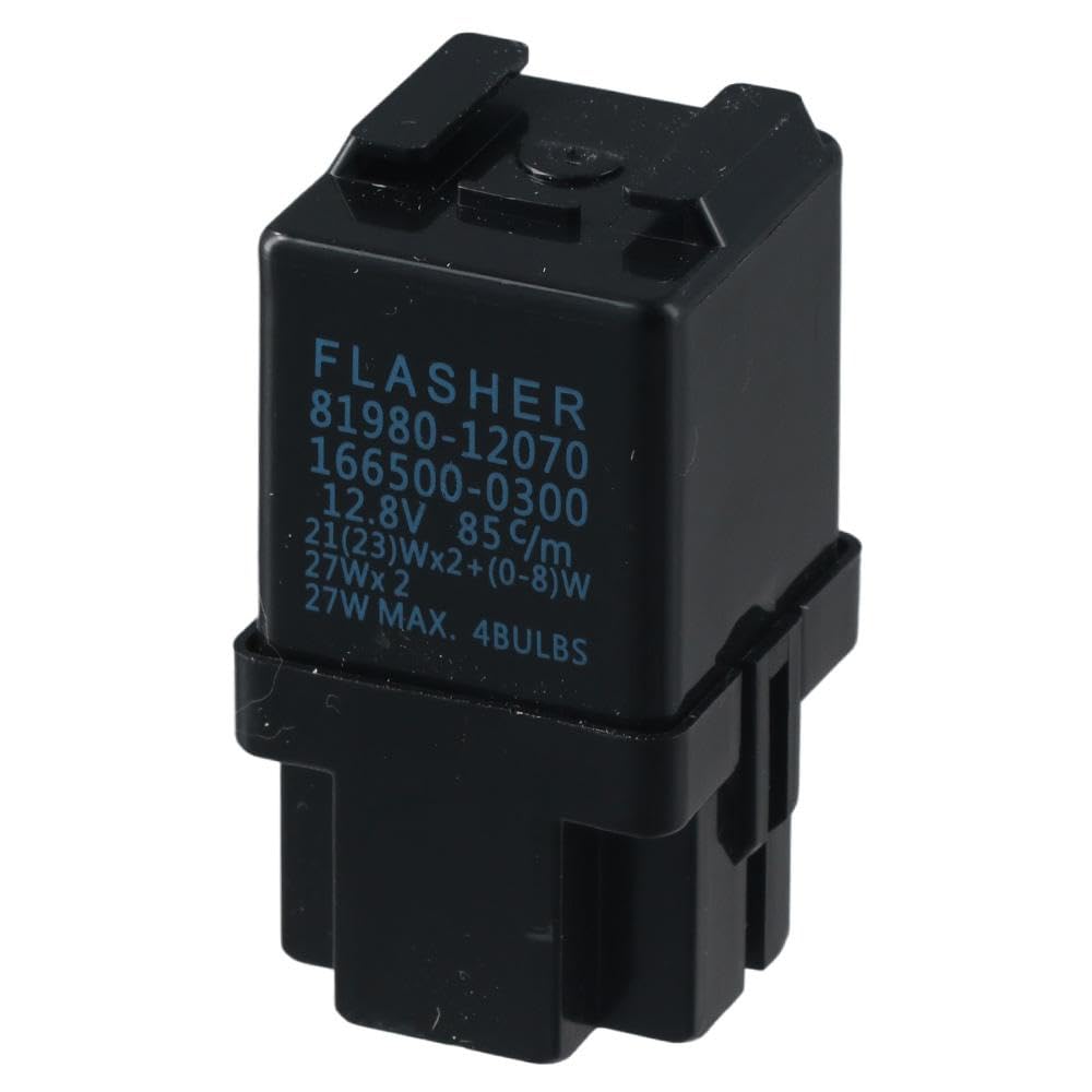 Relé de automóvil Relé intermitente de metal confiable, plástico negro, señal de giro 81980-12070 / Compatible con Corolla 1995-1997 relés de propósito automotriz