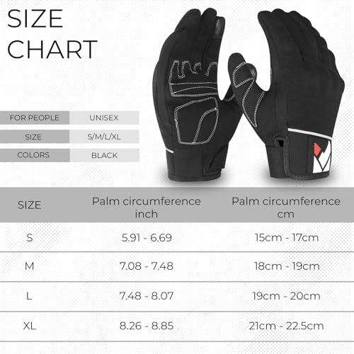 Katx Protective Motorcycle Motorbike Gloves Men Women, Knuckle Leather Armoured Gloves Lining for Scooter Motocross ATV MTB Riding Casual Racing Gear (S, Black) - Image 7