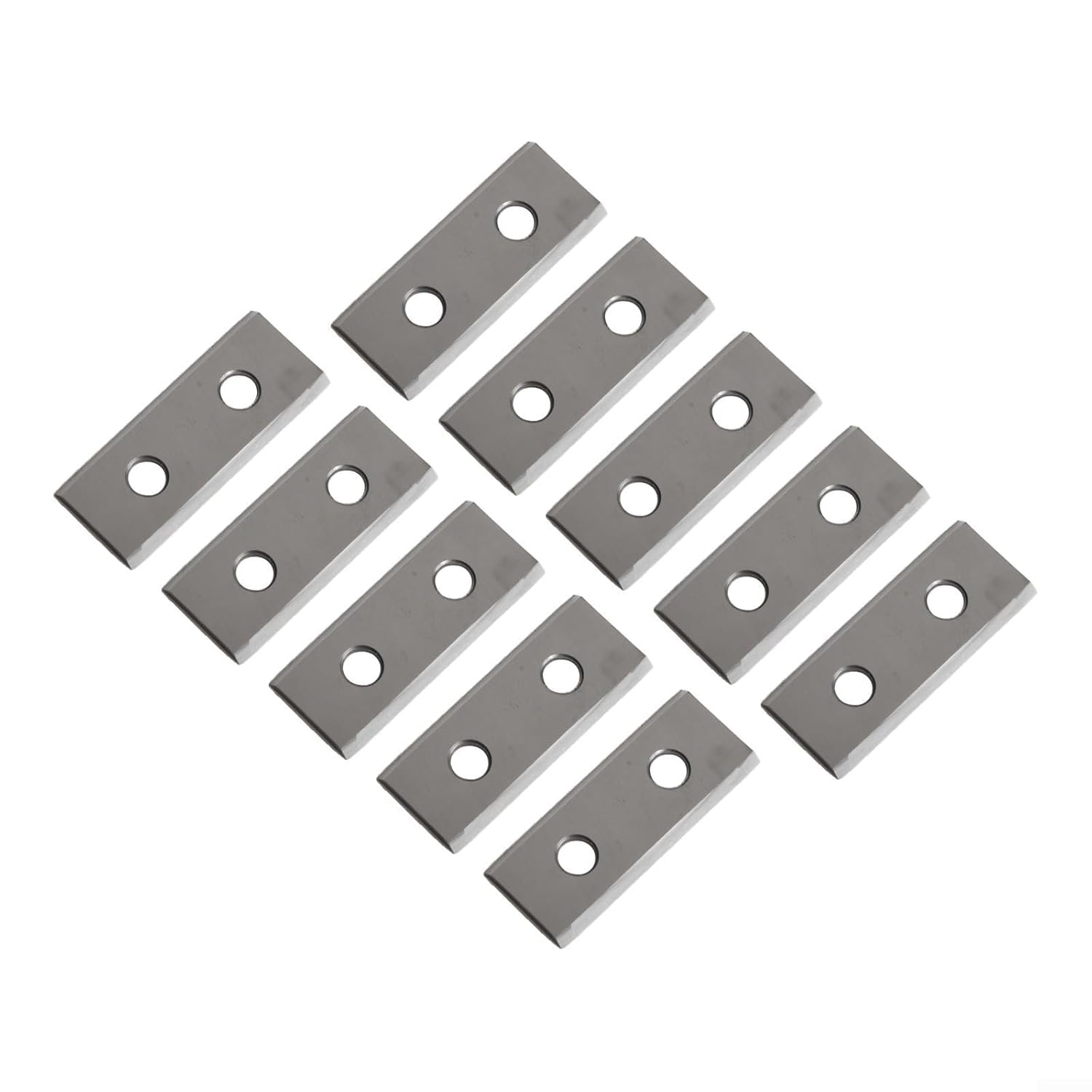 Insertos de carburo de doble filo de 30 x 12 x 1,5 mm, 35°, paquete de 10 cuchillas de repuesto de tungsteno para cabezales de cepilladora helicoidales y raspadores de mano, carpintería, MDF