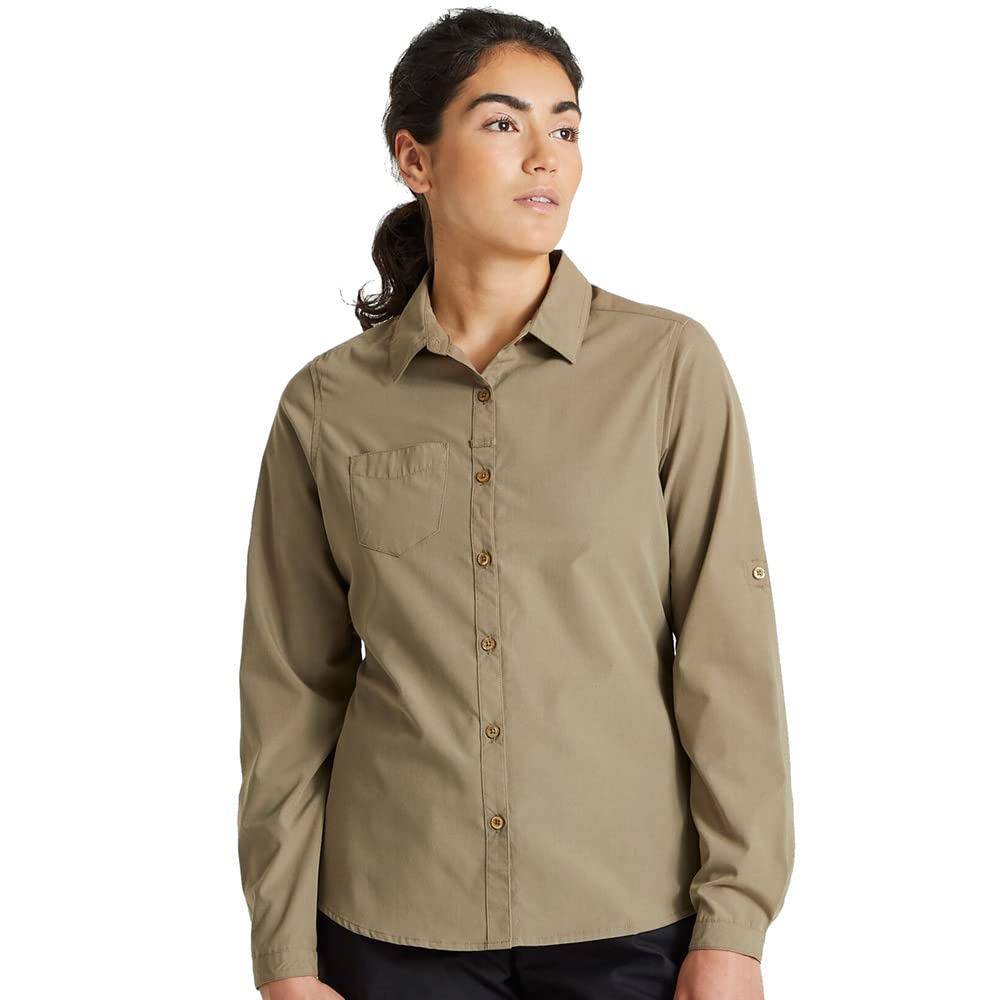 Craghoppers Damen Expert Kiwi Langarm-Shirt für Damen Hemd mit Button-Down-Kragen (1er Pack)