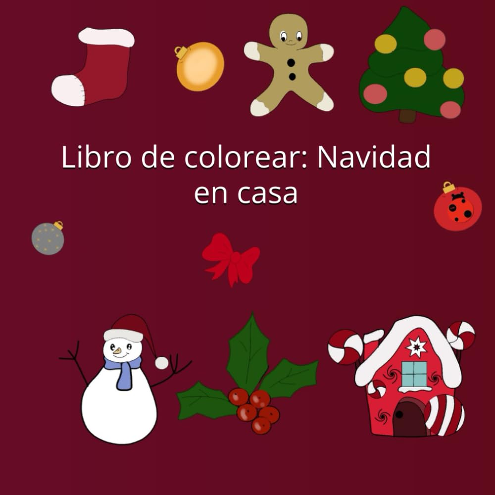 Libro de colorear: Navidad en casa
