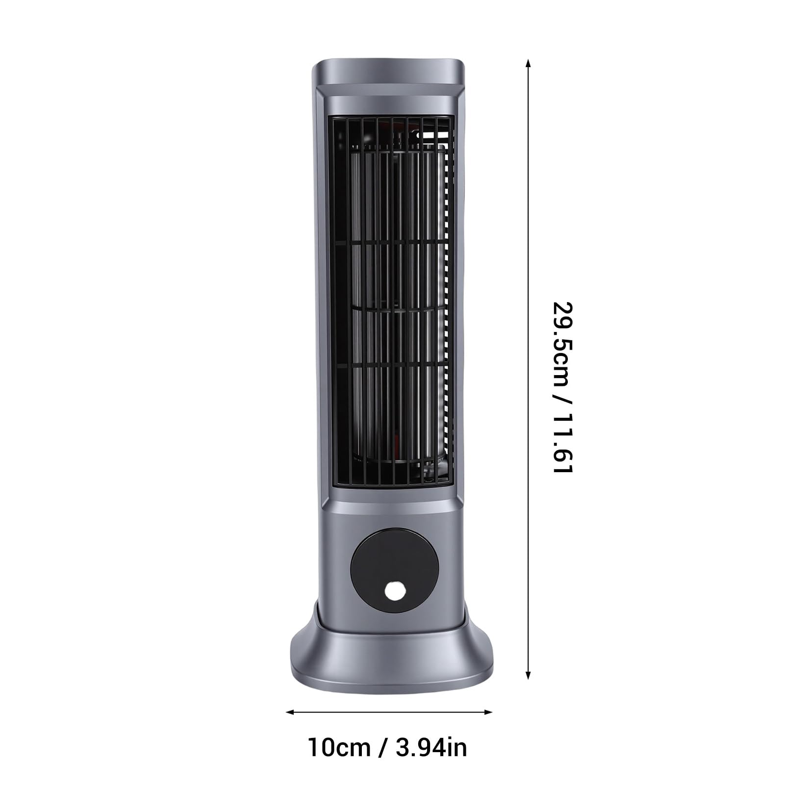 PUSOKEI Ventilatore a Torre Senza Lama con Circolazione Dell'aria 3D per Dormire o Lavorare Tranquillamente, Materiale ABS