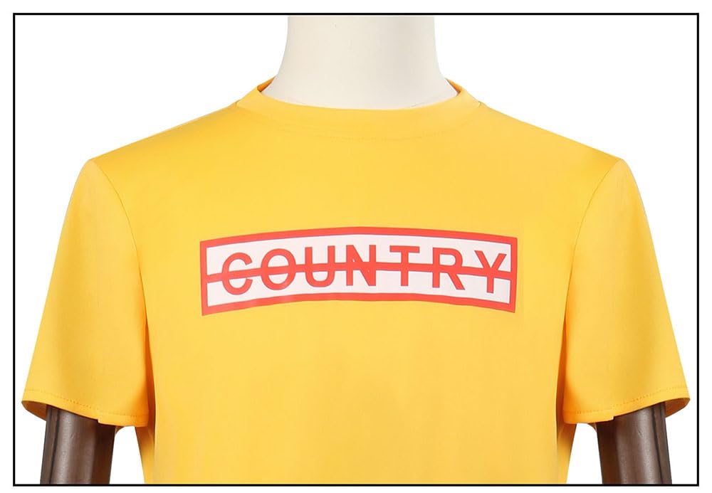 Amazon.co.jp: 坂本太郎 コスプレ衣装 メガネ付き tシャツ エプロン