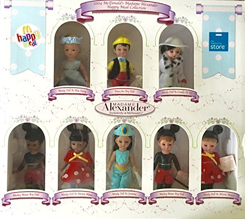Madame Alexander 2004 Le Happy Meal Collection Of 8 Disney Themed Dolls #TOP22