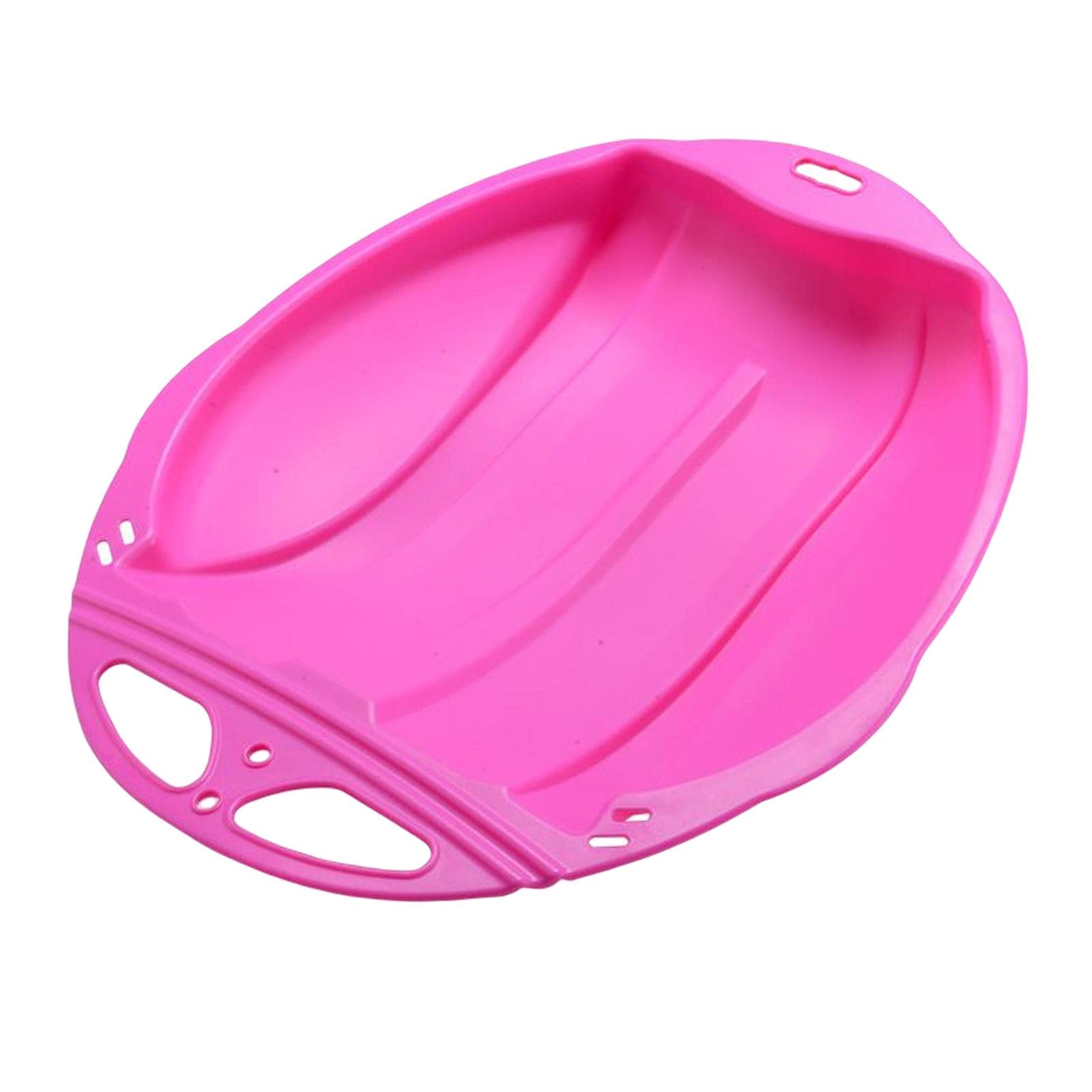 Schneerodel Kinder Outdoor Schneerodel Winter Spielzeug Schlitten Abfahrt Rodel Luge Schnee Board mit Flexibler Bauweise für Kinder Schneevergnügen Ge, ROSA