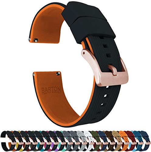 Image of BARTON Elite Silicone Watch Bands - Gold Buckle Quick Release