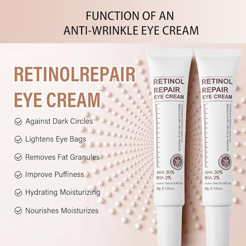 Leogony 2PCS Correxion Deep Wrinkle Night Cream, Under Eye Serum Anti-Wrinkle Anti-Aging - Image 3