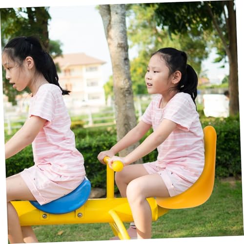 GRIRIW Kids Outdoor Seesaw Chair Replacement Plastic Seat Cushion for Playgrounds and Parks Wobble Board Accessory for Toddlers and Children Easy to Install Playground Equipment