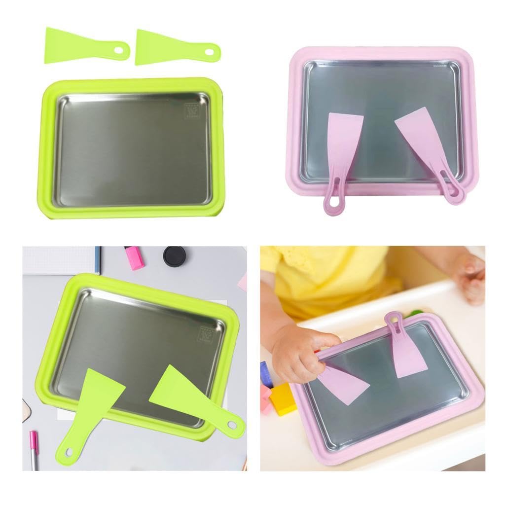 Yogurtera, Heladera, Molde de Acero Inoxidable, Postres Caseros, Fácil de Usar, Apta para Niños Y Adultos, Verano, Verde, Individual