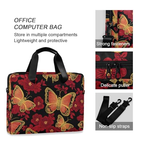 Bolso Maletín para Portátil con Estampado Cherry Blossom 15.6 in miniatura 5