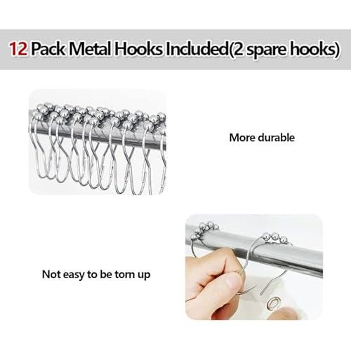 Yisure Extra Long Shower Curtain Liner, Plastic Shower Curtain Liner 84 Inches Long, Clear Peva Vinyl Waterproof Bathroom Longer Shower Curtain Sets With 3 Heavy Magnets 70X84In #TOP6